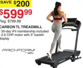 Dunham's Sports CARBON TL TREADMILL offer