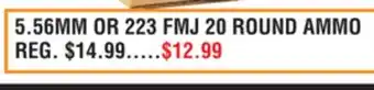 Dunham's Sports 5.56MM OR 223 FMJ 20 ROUND AMMO offer