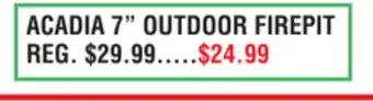 Dunham's Sports ACADIA 7 OUTDOOR FIREPIT offer