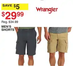 Dunham's Sports WRANGLER MEN'S SHORTS offer