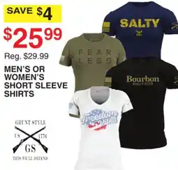 Dunham's Sports MEN'S OR WOMEN'S SHORT SLEEVE SHIRTS offer