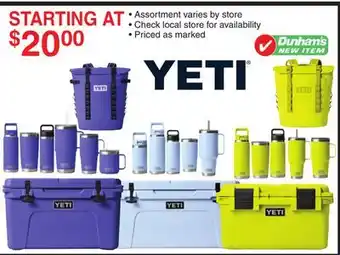 Dunham's Sports YETI offer