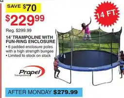 Dunham's Sports 14' TRAMPOLINE WITH FUN-RING ENCLOSURE offer