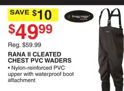 Dunham's Sports RANA II CLEATED CHEST PVC WADERS offer