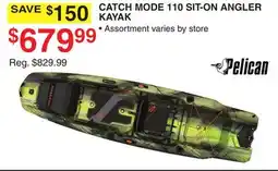 Dunham's Sports CATCH MODE 110 SIT-ON ANGLER KAYAK offer
