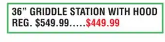 Dunham's Sports 36 GRIDDLE STATION WITH HOOD offer