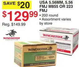 Dunham's Sports USA 5.56MM, 5.56 FMJ M855 OR 223 FMJ offer