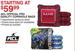 Dunham's Sports ACL OFFICIAL PRO QUALITY CORNHOLE BAGS offer