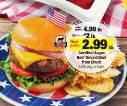 Meijer Certified Angus Beef Ground Beef from Chuck offer