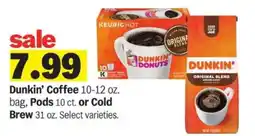 Meijer Dunkin' Coffee offer