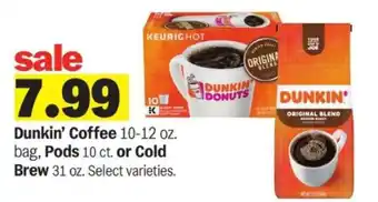 Meijer Dunkin' Coffee offer