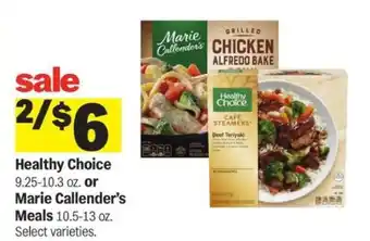 Meijer Healthy Choice or Marie Callender’s Meals offer