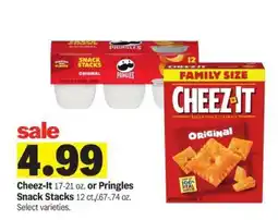 Meijer Cheez-It or Pringles Snack Stacks offer