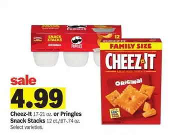 Meijer Cheez-It or Pringles Snack Stacks offer