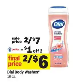Meijer Dial Body Washes offer