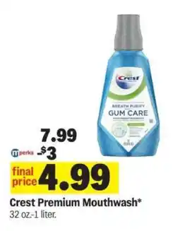 Meijer Crest Premium Mouthwash offer