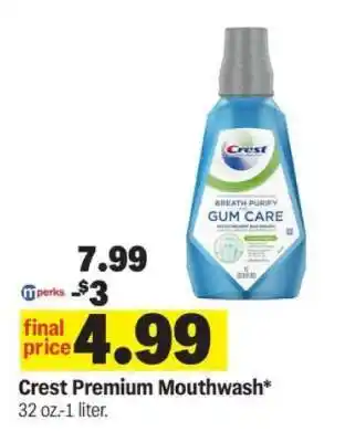 Meijer Crest Premium Mouthwash offer