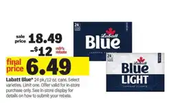 Meijer Labatt Blue offer
