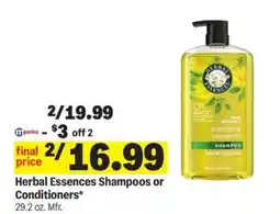 Meijer Herbal Essences Shampoos or Conditioners offer