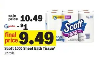 Meijer Scott 1000 Sheet Bath Tissue offer
