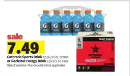 Meijer Gatorade Sports Drink or Rockstar Energy Drink offer