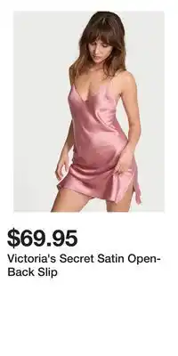 Victoria's Secret Victoria's Secret Satin Open-Back Slip offer