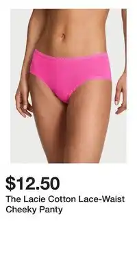 Victoria's Secret The Lacie Cotton Lace-Waist Cheeky Panty offer