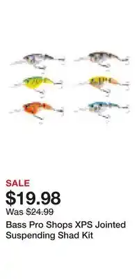 Cabela's Bass Pro Shops XPS Jointed Suspending Shad Kit offer
