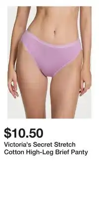 Victoria's Secret Victoria's Secret Stretch Cotton High-Leg Brief Panty offer