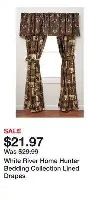 Cabela's White River Home Hunter Bedding Collection Lined Drapes offer