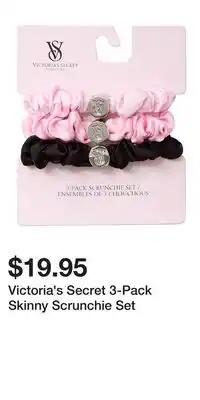 Victoria's Secret Victoria's Secret 3-Pack Skinny Scrunchie Set offer