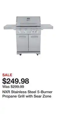 Cabela's NXR Stainless Steel 5-Burner Propane Grill with Sear Zone offer