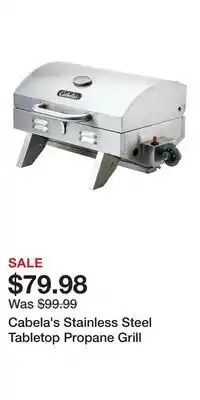 Cabela's Cabela's Stainless Steel Tabletop Propane Grill offer
