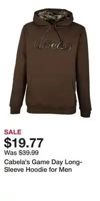 Cabela's Cabela's Game Day Long-Sleeve Hoodie for Men offer