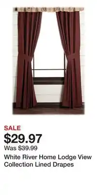 Cabela's White River Home Lodge View Collection Lined Drapes offer