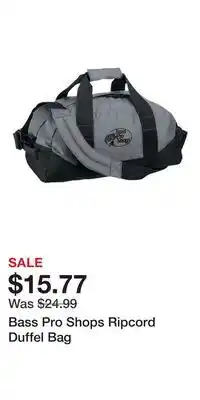 Cabela's Bass Pro Shops Ripcord Duffel Bag offer