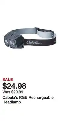Cabela's Cabela's RGB Rechargeable Headlamp offer