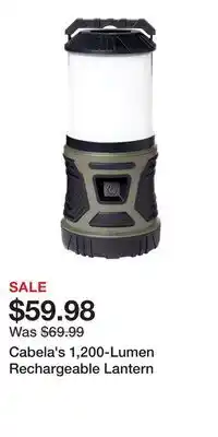 Cabela's Cabela's 1,200-Lumen Rechargeable Lantern offer