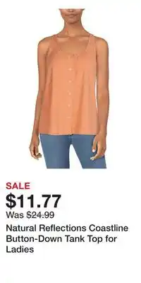 Cabela's Natural Reflections Coastline Button-Down Tank Top for Ladies offer
