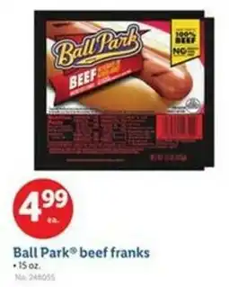 Lidl Ball park beef franks offer