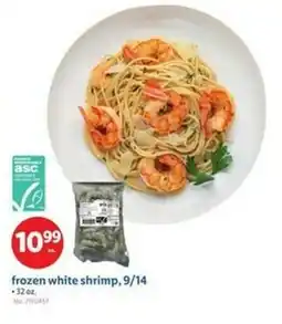 Lidl Frozen white shrimp, 9/14 offer