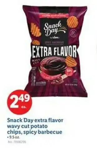 Lidl Snack day extra flavor wavy cut potato chips, spicy barbecue offer