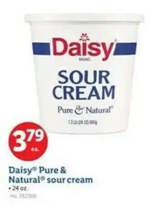 Lidl Daisy pure & natural sour cream offer