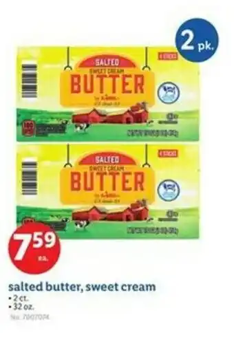Lidl Salted butter, sweet cream offer