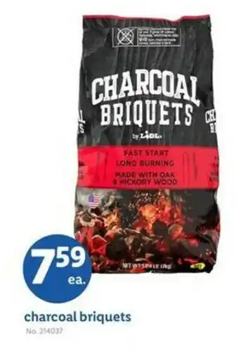 Lidl Charcoal briquets offer