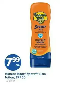 Lidl Banana Boat Sport ultra lotion, SPF 30 offer