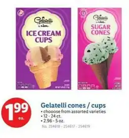 Lidl Gelatelli cones cups offer