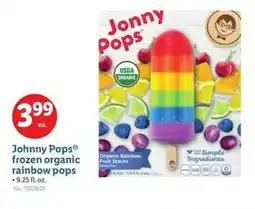 Lidl Johnny Pops frozen organic rainbow pops offer