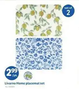 Lidl Livarno home placemat set offer