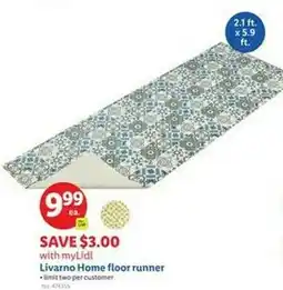 Lidl Livarno home floor runner offer